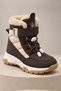 Tundy Unisex Children's Snow Boots with Fur Inside, Velcro and Laces - 2