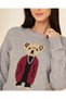 Women Grey Knitted Crew Neck Sweater - 4