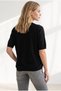 Women's Black Soft Textured Draped Basic Knitwear Sweater Kzk-19001189 - 5