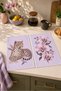 Orchid Leopard Lilac Leopard and Orchid Patterned Modern 2-Piece Kitchen Towel Set 35X55 - 2