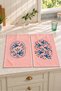 Swallow Post Office Swallow and Flower Patterned 2-Piece Kitchen Towel Set 35X55 - 7