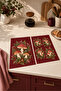 Forest Ruby Mushroom and Forest Leaf Patterned 2-Piece Kitchen Towel Set 35X55 - 4