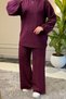 44394 - Stylish Comfortable Casual Rayon Glittery Knitwear Women's Knitwear Set with Trousers - 7