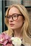 Retro Blue Light Protection Ultra Light Women's Blue Block Glasses with Havana Brown Frame - 4