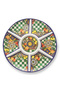 Sanora Round Melamine 7-Compartment Rotating Appetizer Plate Set