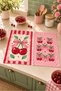 Cherry Bow Cherry and Bow Patterned 2-Piece Kitchen Towel Set 35X55