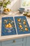 Pear Atelier Pear and Flower Patterned 2-Piece Kitchen Towel Set 35X55 - 7