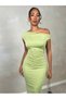 Rochie maxi, verde - 4