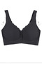 Laser Cut Seamless Ghost Bra with Removable Pads and Front Buttons