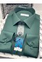 Classic Long Sleeve Pocketless Lycra Comfortable Fabric Men's Shirt Fs-004517 - Dark Green - 3