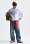 Oversize Printed Crew Neck Sweatshirt - 3
