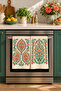 Paisley Garden Shawl and Floral Patterned Kitchen Towel Set of 2 35X55 - 2