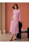 Rochie midi, roz