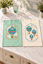 Cloud Traveler Flying Balloon Patterned 2-Piece Kitchen Towel Set 35X55 - 7