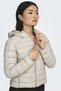 Onltahia Women's Hooded Quilted Puffer Coat Pumice Stone Beige - 4