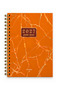2027 Yaldiz Series Orange Marble Daily Spiral Agenda 17X24
