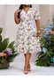 Rochie midi, mix culori - 2