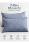 Bedsheet Set, Teal Blue Floral Pattern, 100% Cotton, 95 GSM