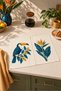 Toucan Tropic Petrol Blue Toucan and Tropical Flower Patterned 2-Piece Kitchen Towel Set 35X55 - 3