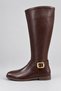 Majesty Zippered Belt Buckle Flat Sole Casual Women's Riding Boots - 3
