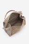 Women's Genuine Leather Suede Textured Zippered Long Strap Hand and Shoulder Bag Urelis Mink Suede - 5