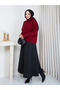 Women's Hair Patterned Half Fisher Knit Sweater - 6
