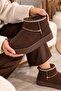 Women's Fur Lined Suede Short Boots Warm Sole Comfortable Daily Winter Mini Boots - 4