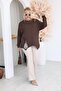 Plus Size Pearl Embroidered Modal Fabric Blouse - 3