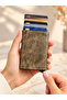Men's Wallet, Belt, Card Holder and Mechanism Wallet Set, Boxed, Stylish Gift Set, Mink - 2