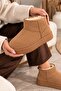 Women's Fur Lined Suede Short Boots Warm Sole Comfortable Daily Winter Mini Boots - 4