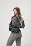 Women's Crossbody Bag with Multiple Zipper Pockets and Adjustable Strap Daily Shoulder Bag Black 18319 - 2