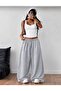 Trend Oversized Palazzo Sweatpants with Adjustable Waistband and Elastic Cuffs in a Loose Fit. - 3