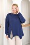 Plus Size Pearl Embroidered Modal Fabric Blouse - 6