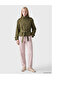 Xside Khaki High Collar Belted Oversize Women's Trench Coat