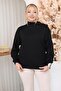Plus Size Modal Fabric Blouse with Bead Accessories on the Shoulder - 4