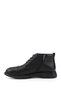 Men's Black Lace-Up Rubber Sole Genuine Leather Classic Boots - 5