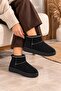 Women's Fur Lined Suede Short Boots Warm Sole Comfortable Daily Winter Mini Boots - 3