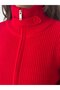 High Collar Reversible Zipper Ribbed Oversize Knitwear Cardigan Aw25Kz0117 - 3