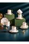 Dmr Life Motto 6-Piece Porcelain Coffee Cup Set 90ml - 7