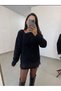 Women's Collar, Lace and Pearl Detailed Lotte Soft Knitwear Sweater - 2