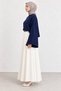 Women's Crew Neck Oversize Wide Sleeve Knitwear Sweater - 7
