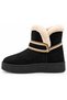 Women's Suede Fur-Lined Thick-Soled Winter Boots - 4