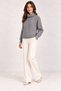 Women's Turtleneck Geometric Patterned Long Sleeve Knitwear Sweater - 8