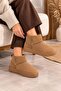 Women's Fur Lined Suede Short Boots Warm Sole Comfortable Daily Winter Mini Boots