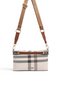 Cream - Tan Plaid Women's Crossbody Bag Sp1288