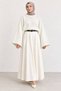 Women's Crew Neck Oversize Wide Sleeve Knitwear Sweater - 2