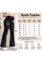 Maternity Loose-Leg Pants with Back Belt (Adjustable Elastic) Flexible Fabric - 3
