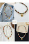 Tiger's Eye Natural Stone Necklace - Aventurine, Red Jasper, Dalmatian Jasper, with Medallion Pendant |   Talisman - 3