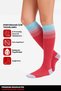 Unisex Bamboo Flight and Pilot Knee Socks with Special Firming Technology Light Pink - 4