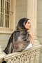 Allure Soyut Brush Pattern Tencel Shawl - 2